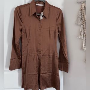 Abercrombie Satin button down dress